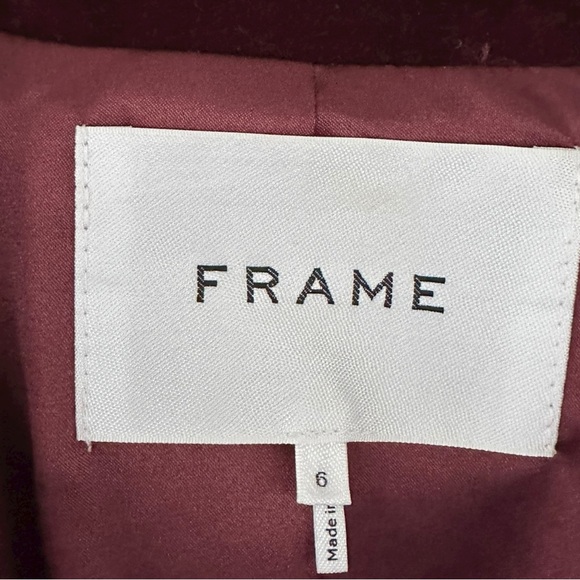 Frame • Velvet Classic Blazer Pinot - Picture 11 of 16
